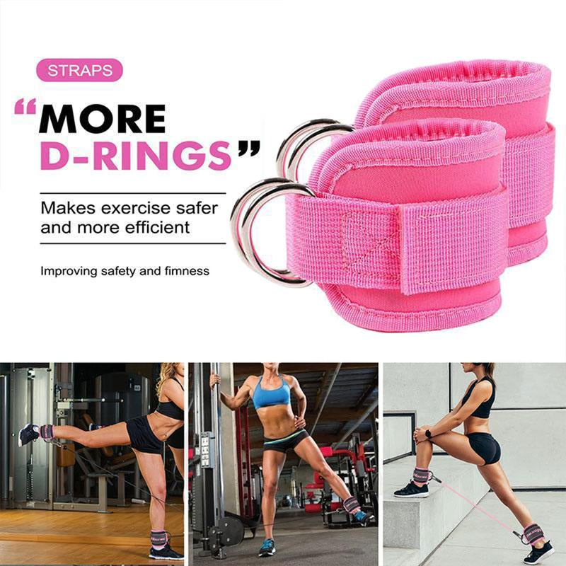 5-Pack Adjustable Resistance Bands Set for Leg and Hip Training – Durable TPE Material with Comfortable Grip for Home Workouts, Yoga, and Fitness