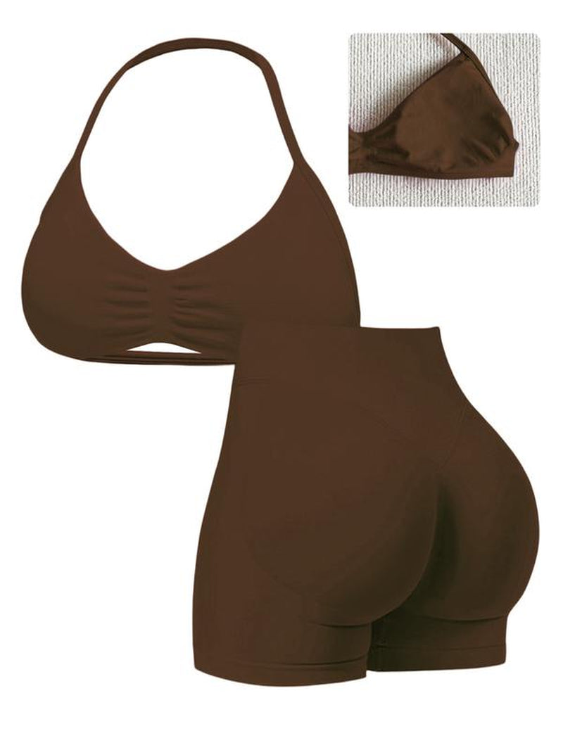 Elevate Your Workout: Women's High-Waist Sporty Yoga Set - Perfect for Summer Running and Gym Sessions!