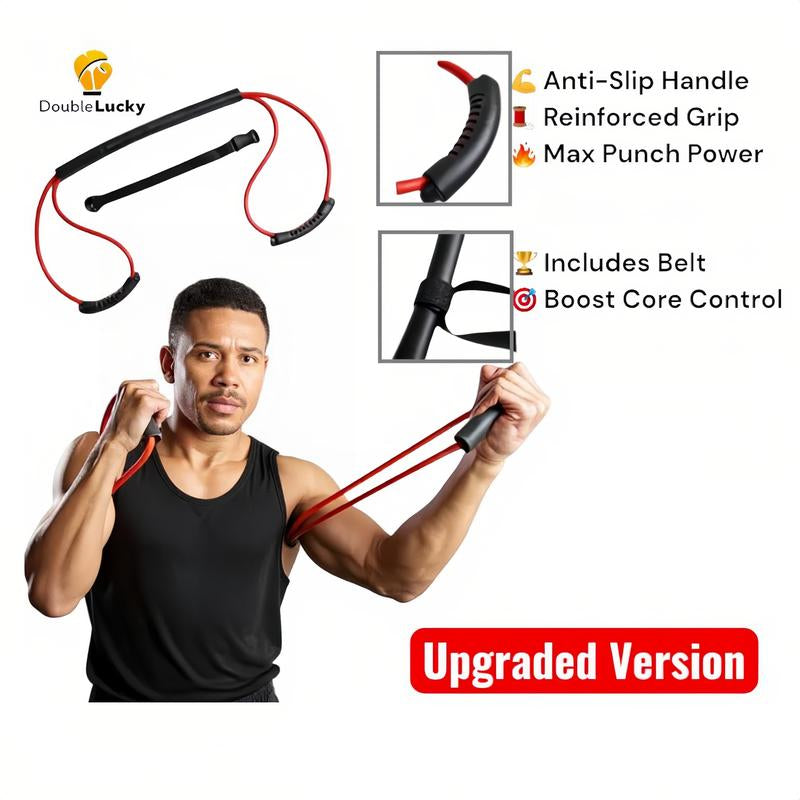 Coresyncgear Boxing Resistance Band - Boost Punch Speed & Power - Ultimate Home Gym Workout Kit with Multiple Resistance Levels - Ultra Portable Full-Body Cardio Training Gear