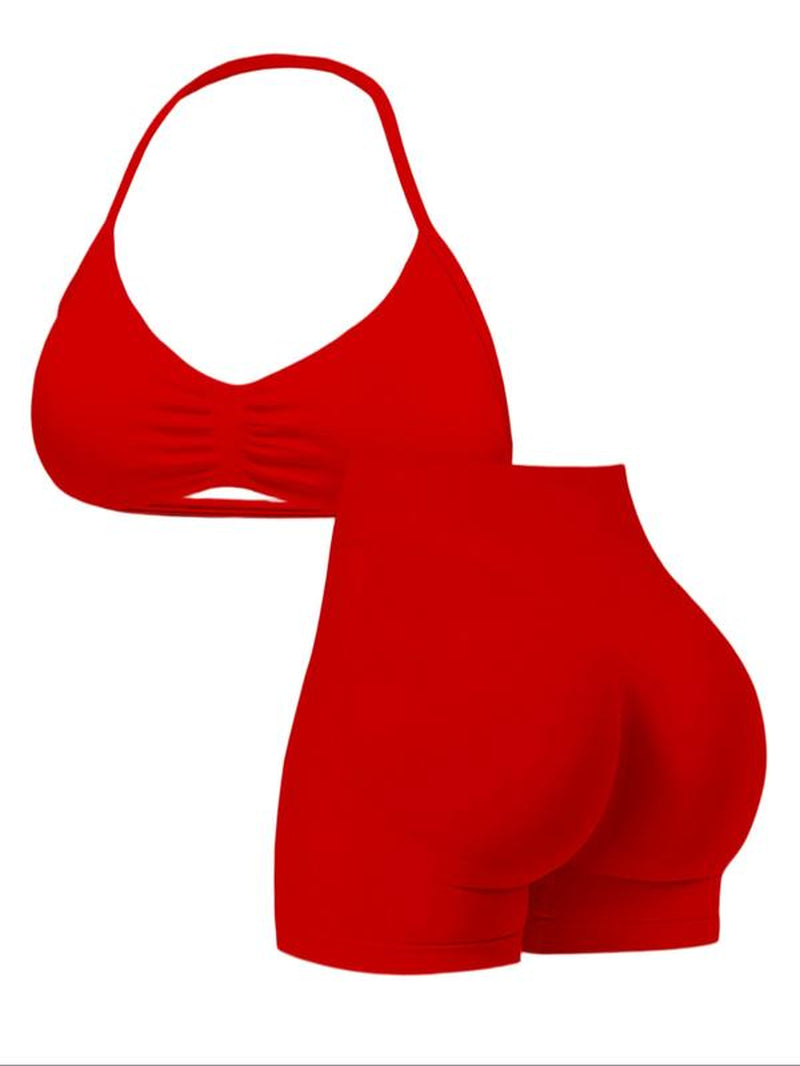 Elevate Your Workout: Women's High-Waist Sporty Yoga Set - Perfect for Summer Running and Gym Sessions!