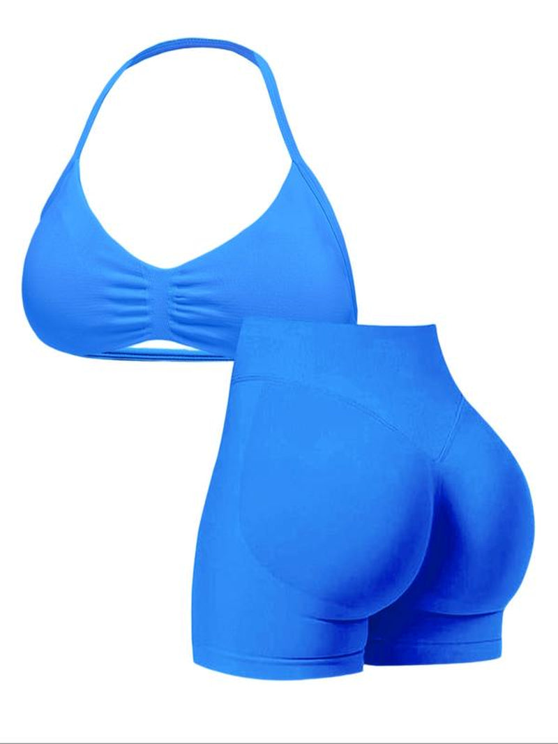 Elevate Your Workout: Women's High-Waist Sporty Yoga Set - Perfect for Summer Running and Gym Sessions!