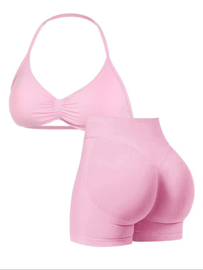 Elevate Your Workout: Women's High-Waist Sporty Yoga Set - Perfect for Summer Running and Gym Sessions!