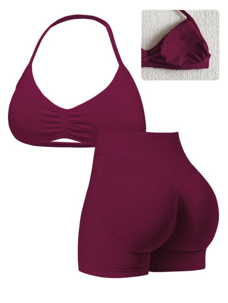 Elevate Your Workout: Women's High-Waist Sporty Yoga Set - Perfect for Summer Running and Gym Sessions!