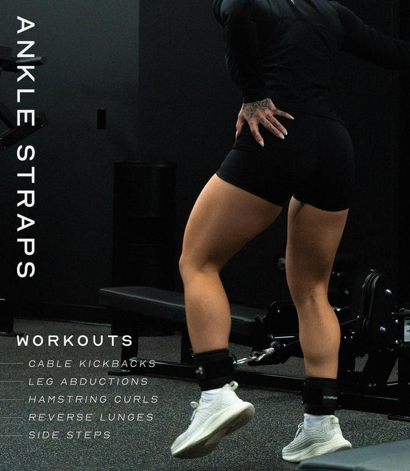 Elevate Your Workout: Gymreapers Adjustable Ankle Straps for Ultimate Glute and Lower Body Training - Neoprene Padded Comfort!