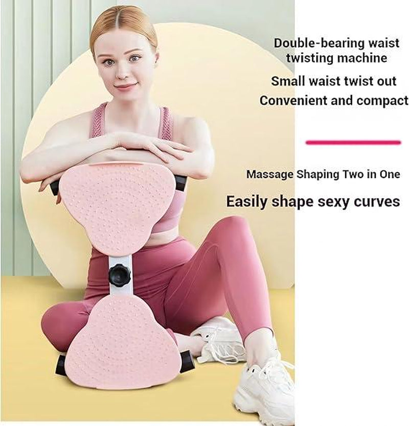 Transform Your Core with the 330 Lbs Silent Anti-Slip Waist Twister Board - The Ultimate Ab Machine with Resistance Bands for Effective Workouts and Waist Slimming!