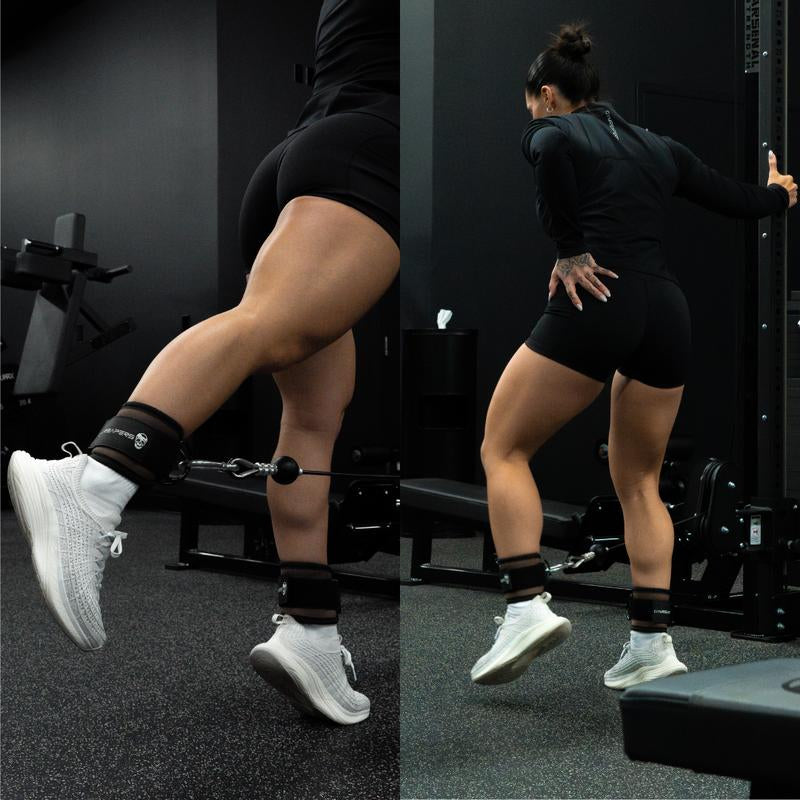 Elevate Your Workout: Gymreapers Adjustable Ankle Straps for Ultimate Glute and Lower Body Training - Neoprene Padded Comfort!